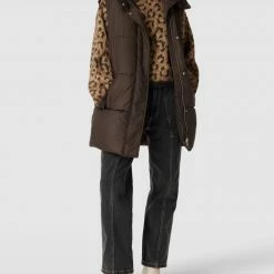 Only Weste Mit Seitlichen Eingrifftaschen Modell 'Demy' - Mittelbraun