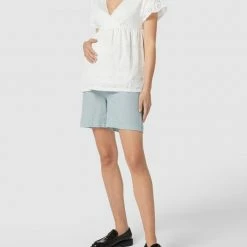 Mamalicious Umstands-Shorts Mit Streifenmuster - Bleu