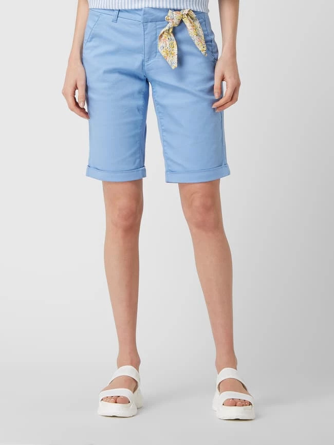 Cream Bermudas Mit Stretch-Anteil Modell 'Cindy' - Hellblau 4 Cream Bermudas Mit Stretch-Anteil Modell 'Cindy' - Hellblau – Bild 4