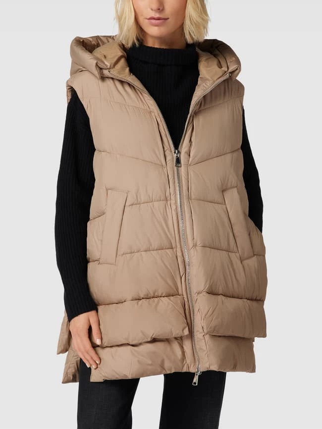 S.Oliver RED LABEL Steppweste Mit Kapuze - Sand 4 S.Oliver RED LABEL Steppweste Mit Kapuze - Sand – Bild 4