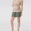 Mamalicious Umstands-Shorts Mit Leinen - Khaki