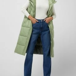 S.Oliver RED LABEL Steppweste Mit Kapuze - Hellgrün