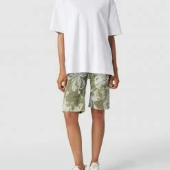 Buena Vista Bermudas Mit Allover-Muster - Khaki