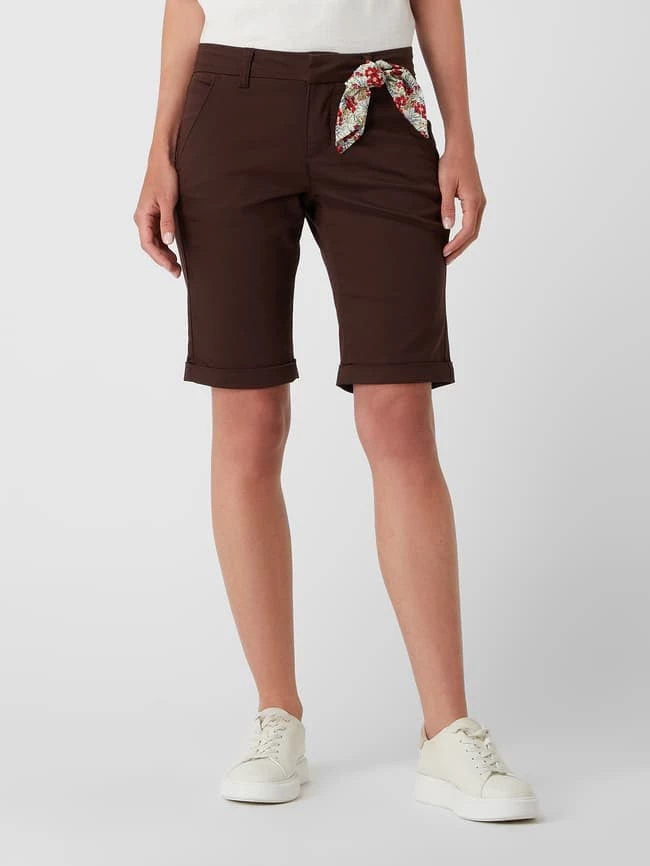 Cream Bermudas Mit Stretch-Anteil Modell 'Cindy' - Dunkelbraun 4 Cream Bermudas Mit Stretch-Anteil Modell 'Cindy' - Dunkelbraun – Bild 4