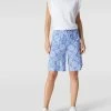 Christian Berg Woman Bermudas Mit Allover-Muster - Royalblau