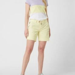 ALIFE & Kickin Shorts Mit Gürtel Modell 'Jule' - Hellgelb