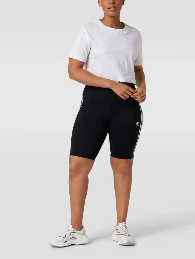 Adidas Originals Plus PLUS SIZE Shorts Mit Label-Print - Schwarz 1 Adidas Originals Plus PLUS SIZE Shorts Mit Label-Print - Schwarz
