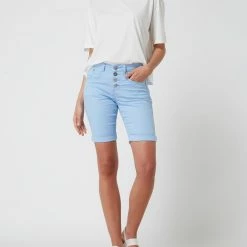 Cream Regular Fit Bermudas Mit Stretch-Anteil Modell 'Lotte' - Bleu
