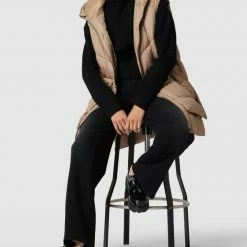 S.Oliver RED LABEL Steppweste Mit Kapuze - Sand