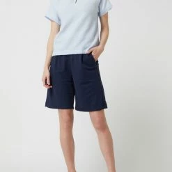 Esprit Bermudas Mit Gürtel - Marineblau