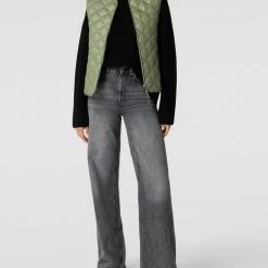 Mango Steppweste Mit V-Ausschnitt Modell 'BANG' - Schilf