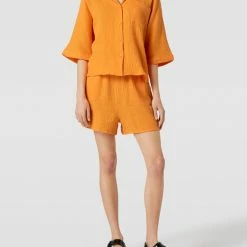 Only Shorts Mit Strukturmuster - Orange