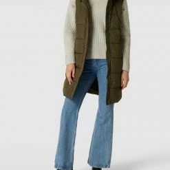 Esprit Steppweste Mit Kapuze - Khaki