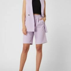 Pieces Bermudas Mit Bundfalten Modell 'Vagna' - Lavendel