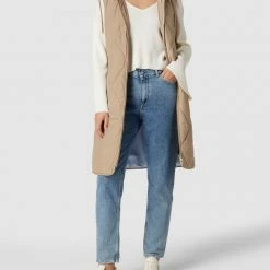 Tommy Hilfiger Steppweste Mit Zweiwege-Reißverschluss - Beige