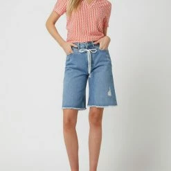 Esprit Straight Fit Bermudas Aus Baumwolle - Hellblau