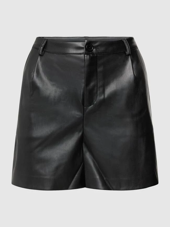REVIEW Shorts In Leder-Optik - Schwarz 2 REVIEW Shorts In Leder-Optik - Schwarz – Bild 2