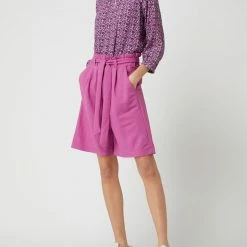 Esprit Bermudas Mit Gürtel - Pink