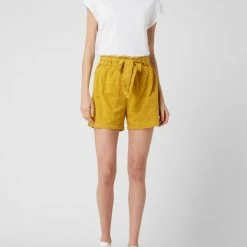 Pieces Shorts Aus Lochspitze Modell 'Vania' - Weiß