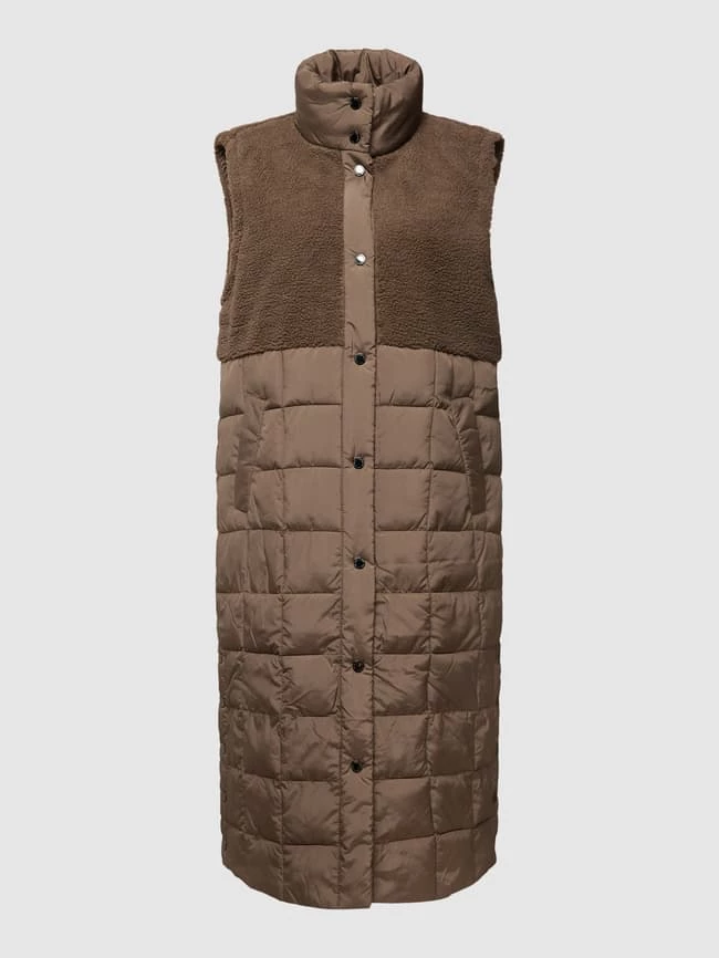 FREE/QUENT Steppweste Mit Stehkragen Modell 'OLGA' - Taupe 2 FREE/QUENT Steppweste Mit Stehkragen Modell 'OLGA' - Taupe – Bild 2