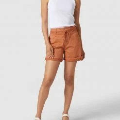 Buena Vista Bermudas Mit Label-Details - Terrakotta