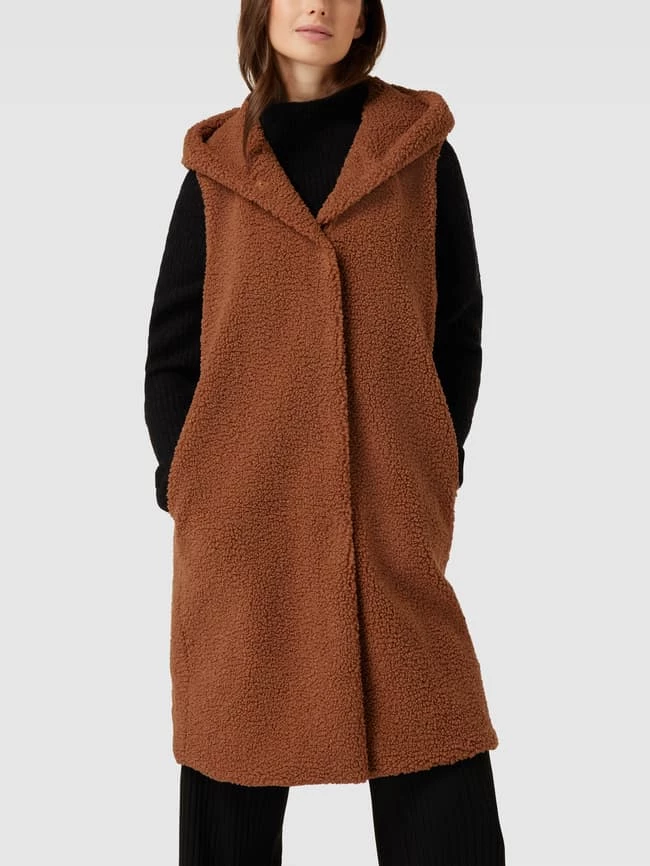 White Label Weste Mit Künstlichem Schaffell - Camel 4 White Label Weste Mit Künstlichem Schaffell - Camel – Bild 4