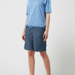 Tom Tailor Bermudas Aus Viskose - Marineblau