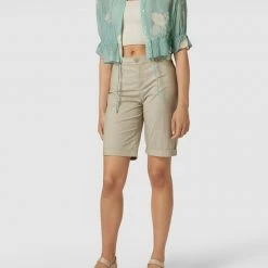 Christian Berg Woman Shorts Mit Eingrifftaschen - Stein