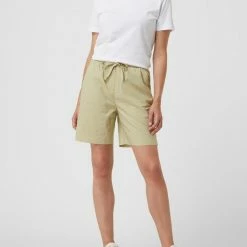 Tom Tailor Loose Fit Shorts Mit Elastischem Bund - Olivgrün