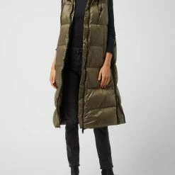 White Label Daunenweste Mit Kapuze - Khaki