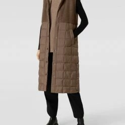 FREE/QUENT Steppweste Mit Stehkragen Modell 'OLGA' - Taupe