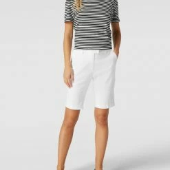 FREE/QUENT Bermudas Mit Französischen Eingrifftaschen 'Isabella' - Weiß