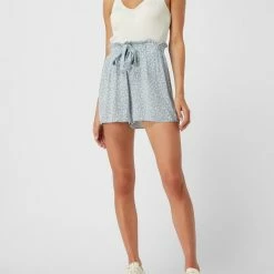 Only Shorts Aus Viskose Modell 'Romina' - Hellblau