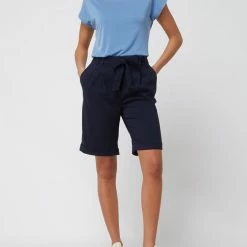 Esprit Bermudas Mit Paperbag-Bund - Marineblau