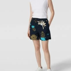 Marc O'Polo Denim Bermudas Mit Allover-Muster - Marineblau