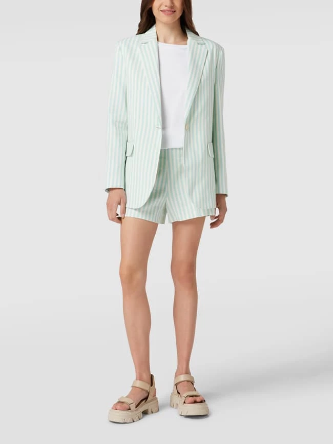 Mango Shorts Mit Streifenmuster Modell 'Sorbet' - Mint 1 Mango Shorts Mit Streifenmuster Modell 'Sorbet' - Mint