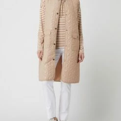 FREE/QUENT Steppweste Mit Druckknopfleiste Modell 'Olena' - Beige