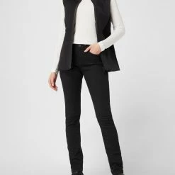 Sportalm Steppweste Mit Kontrastbesatz - Schwarz