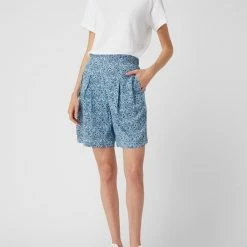 Esprit Bermudas Aus Viskose - Blau