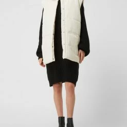 Karo Kauer Steppweste Mit Stehkragen - Offwhite