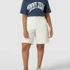 Tommy Hilfiger Curve PLUS SIZE Shorts Mit Label-Details Modell 'Twill' - Ecru