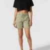 Buena Vista Bermudas Mit Label-Details - Khaki