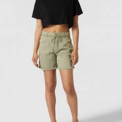 Buena Vista Bermudas Mit Label-Details - Khaki