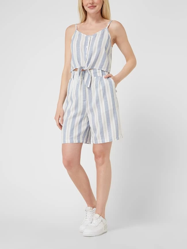 Only Bermudas Aus Leinenmischung Modell 'Caro' - Blau 1 Only Bermudas Aus Leinenmischung Modell 'Caro' - Blau