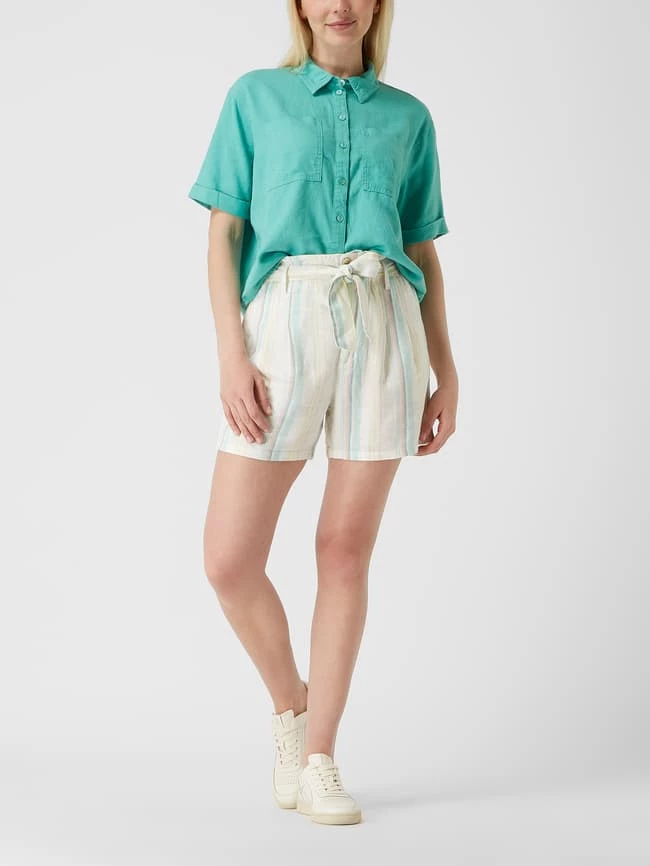 Only High Waist Shorts Aus Leinenmischung Modell 'Pipi-Ohio' - Offwhite 1 Only High Waist Shorts Aus Leinenmischung Modell 'Pipi-Ohio' - Offwhite