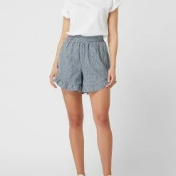 Pieces Shorts Mit Rüschen Modell 'Vibe' - Hellblau